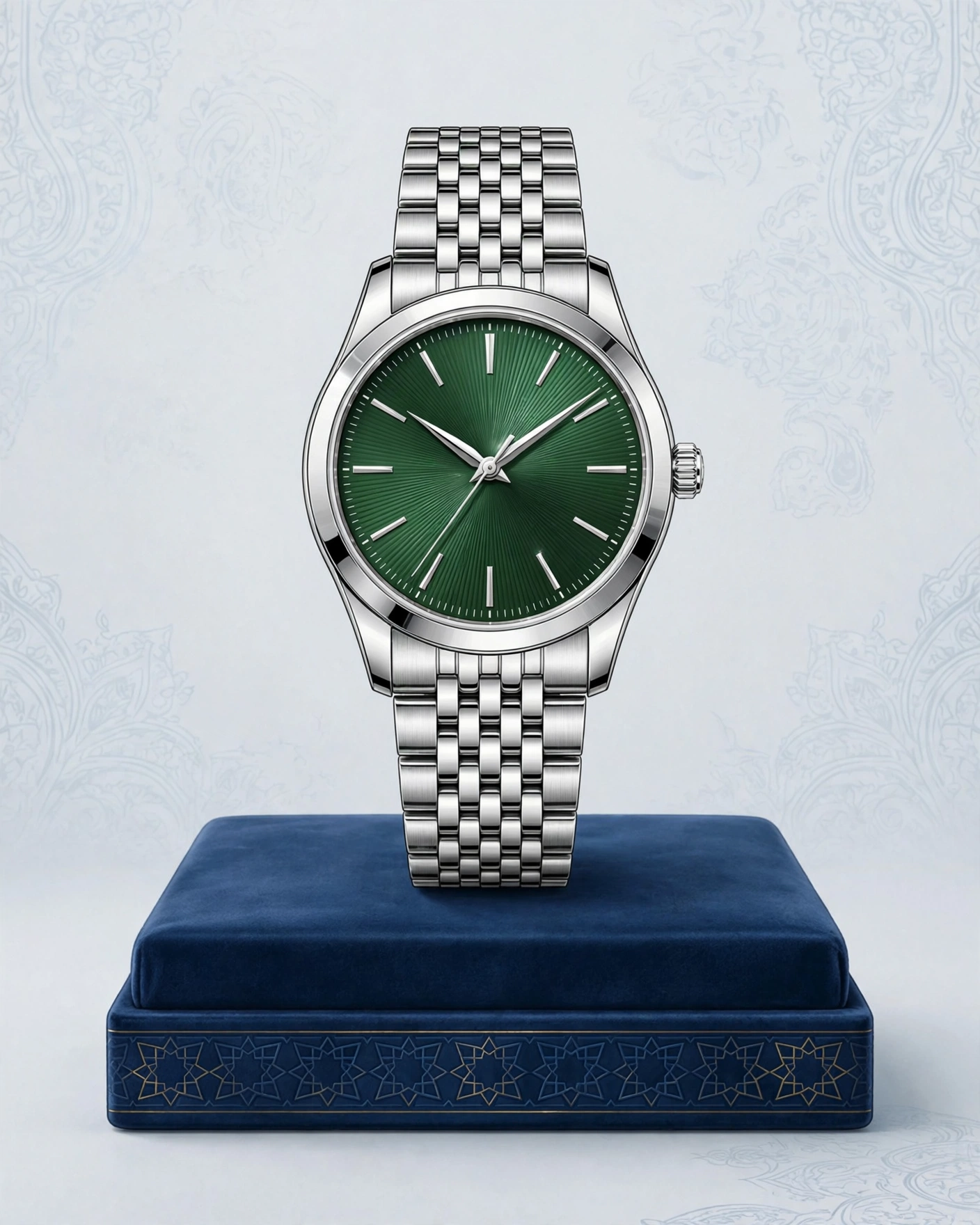 Green dial watch